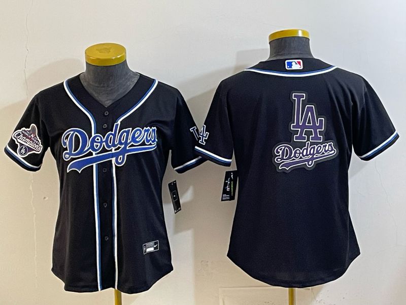 Youth 2026 Los Angeles Dodgers Blank Black Game Nike MLB Jersey style 0017->youth mlb jersey->Youth Jersey